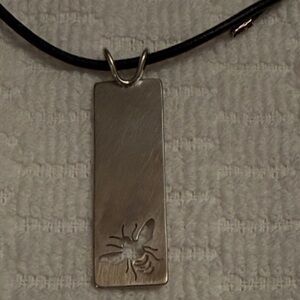 Beth Millner jewelry silver bee pendant necklace
